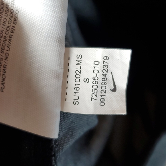 Nike leggings tighs capri burnout striped gray black womens mid rise size small - Picture 7 of 9